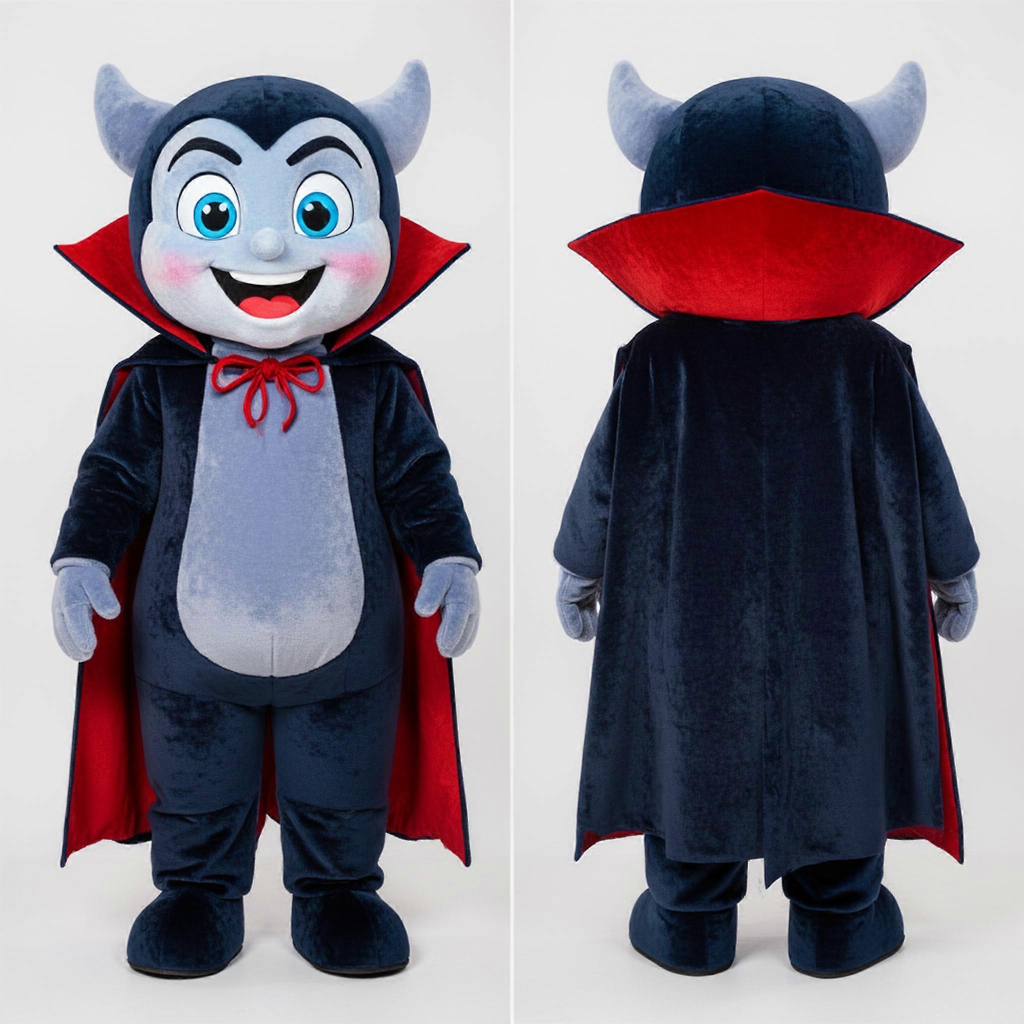 MASTICOT Navy Blue Sleek Vampire Mascot