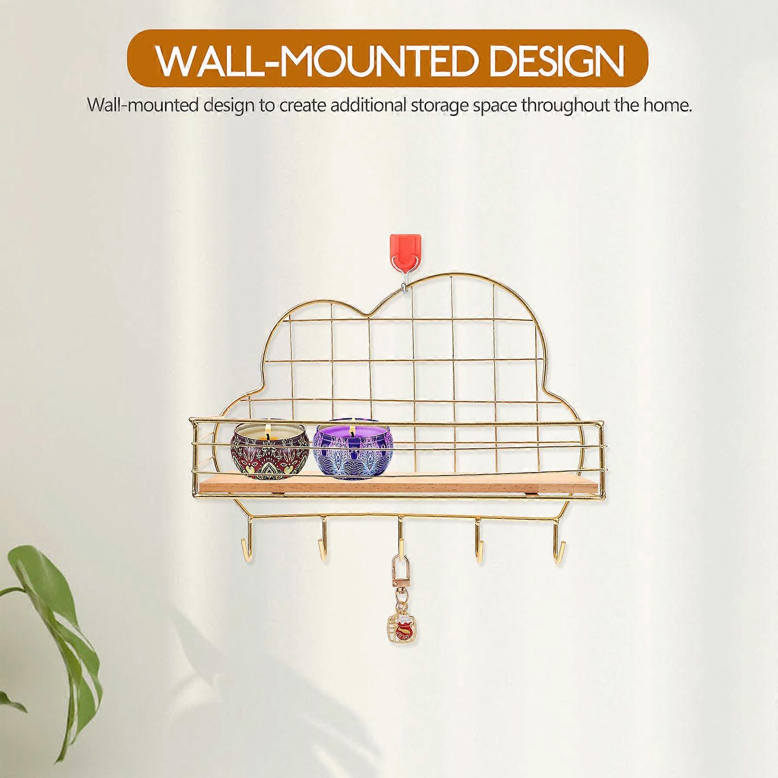 Iron Art Storage Rack for Storage Using 1Set Mounted Rack