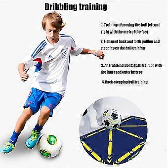 Fußball Trainingsmatte Fußball Trainingsausrüstung Rutschfeste faltbare Kinder Erwachsene Dribble Mat Training Indoor Ourdoor Ausrüstung