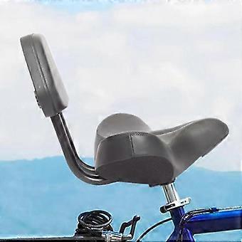 Foam Bicycle Seat with Backrest,, Strong, Comfortable Black A
