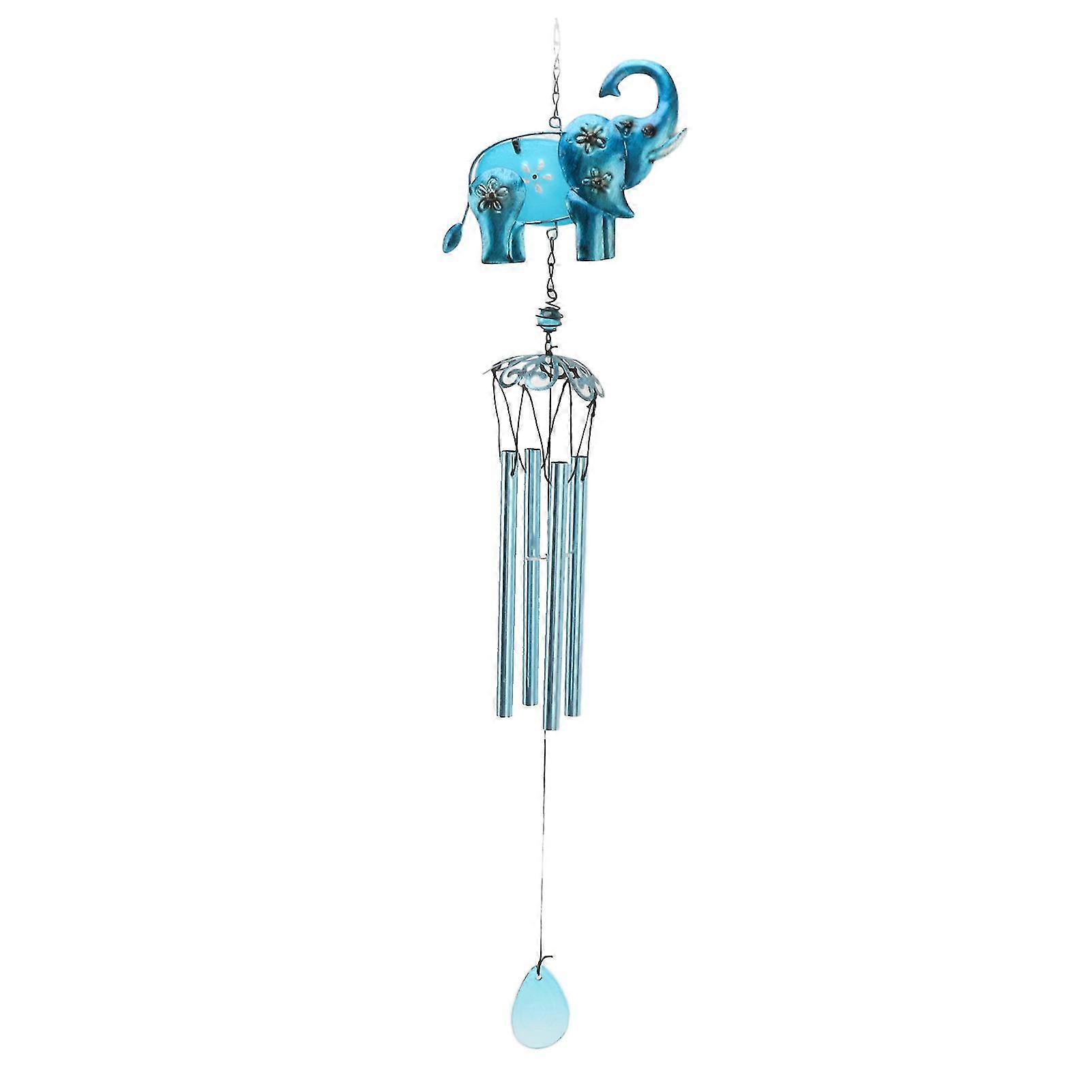 Handmade Blue Elephant Garden Wind Chime