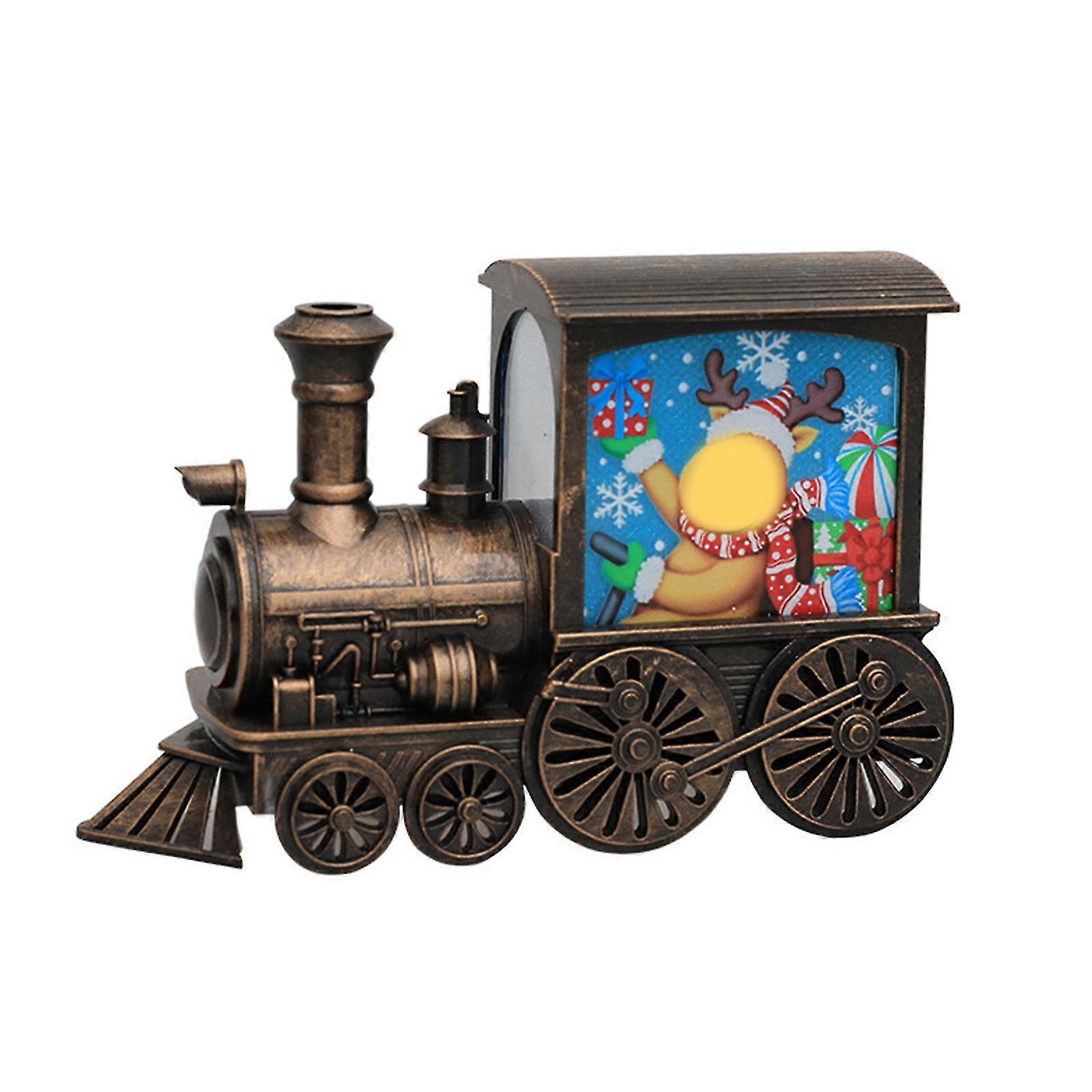 Glittering Santa Train Snow Globe