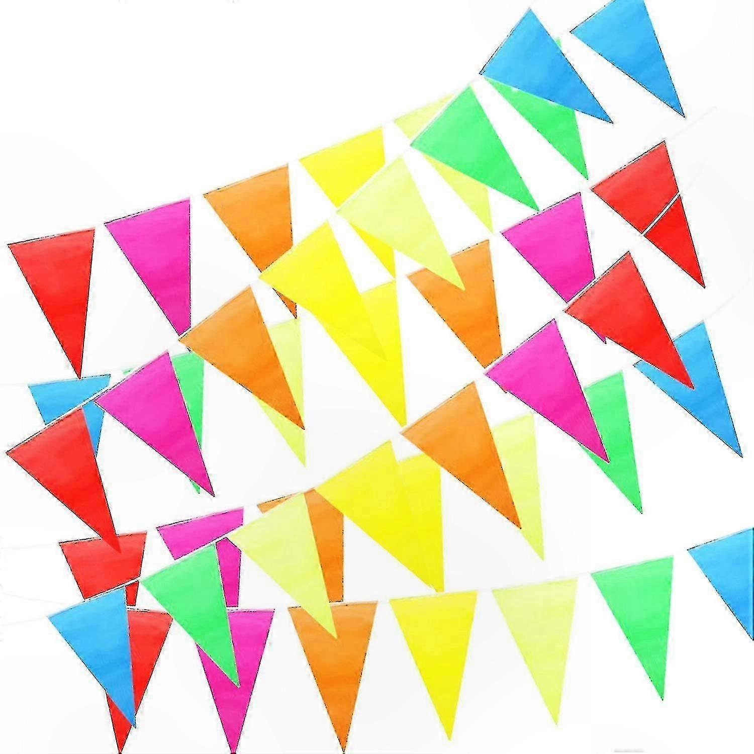Multicolor Nylon Triangle Banner