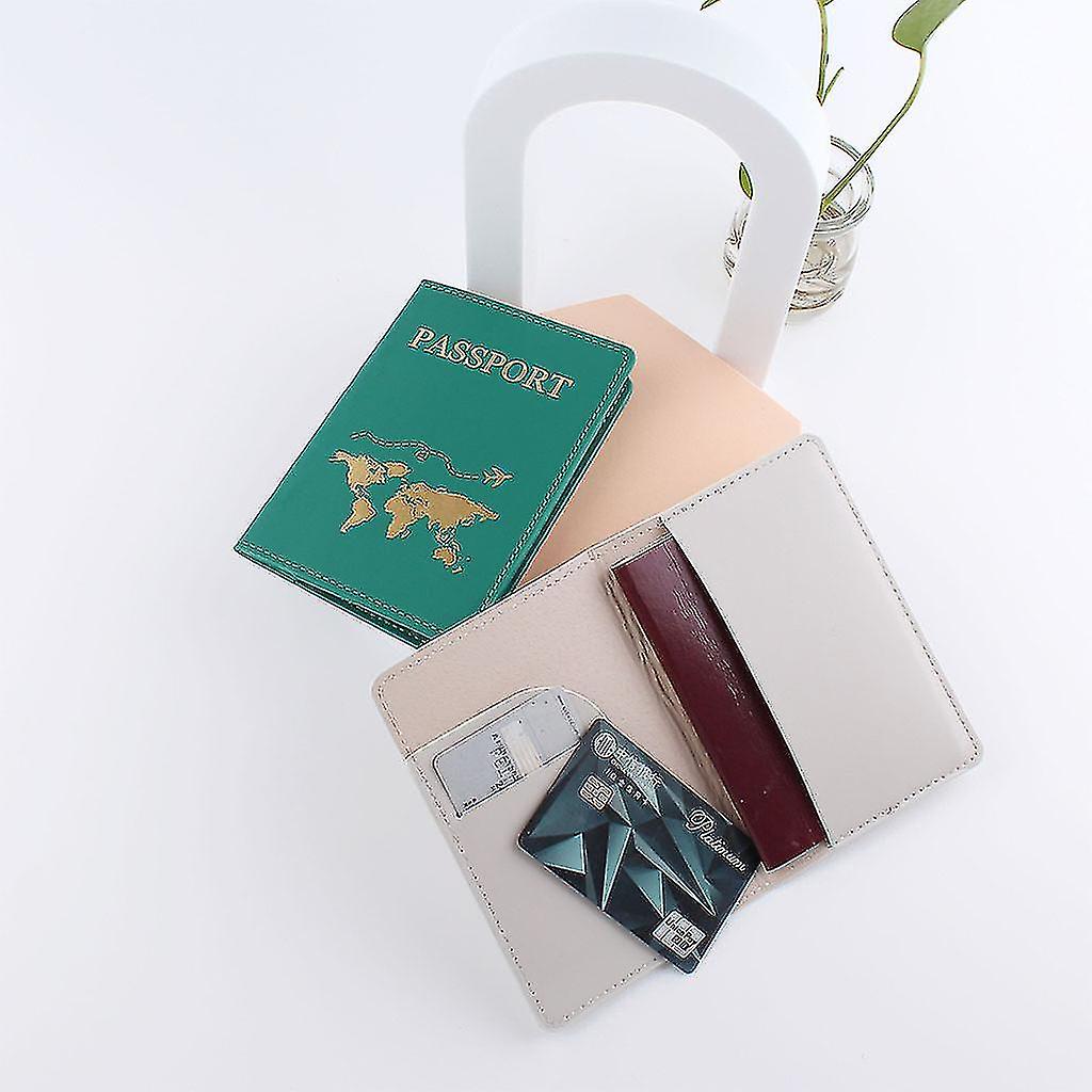 Porta Passaporto in Ecopelle, Custodia per Passaporto e Biglietti Aerei in PU, Portafoglio di Alta Qualità per Viaggi