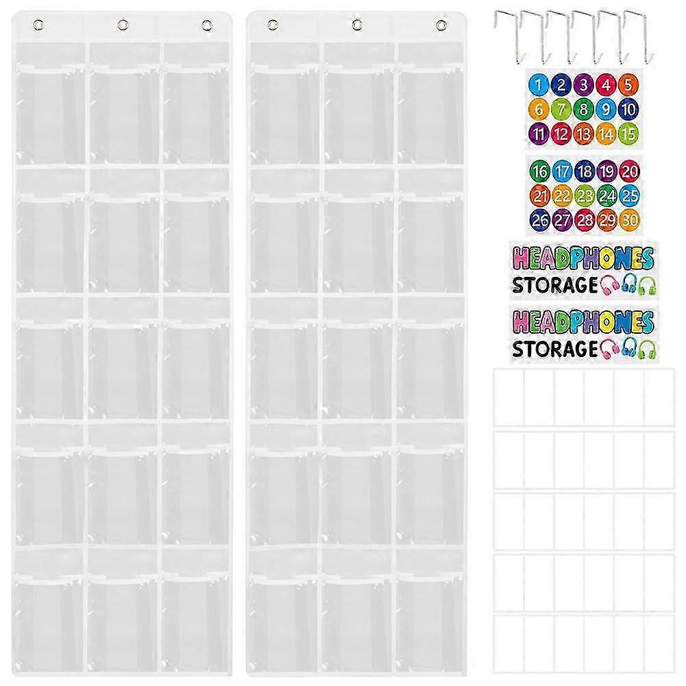 30-Pocket PVC Classroom Storage Bag