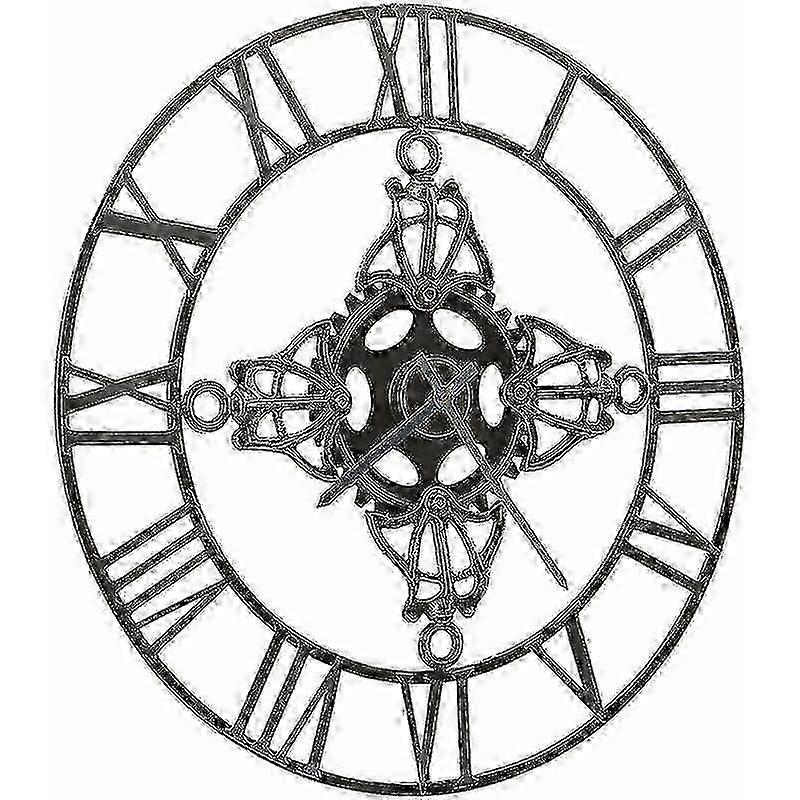 Wall Clock Silver 78 Cm Metal Vidaxl