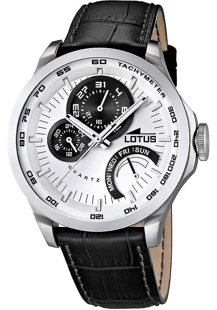 Lotus Quartz Analog Men Watch with Synthetic Leather Bracelet