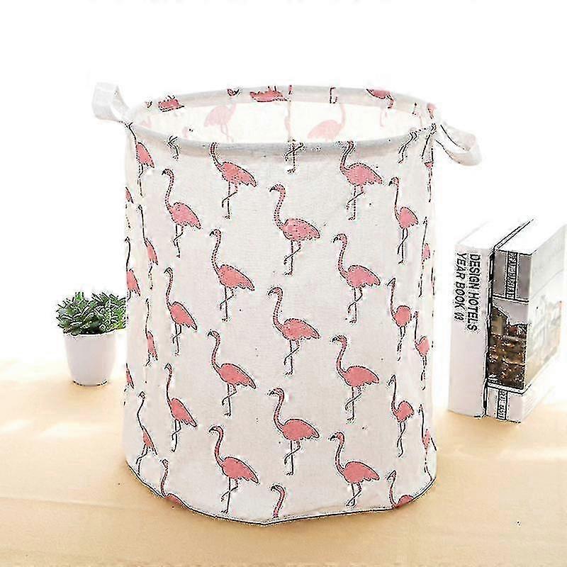 Foldable Cotton Laundry Hamper With Mesh Bag