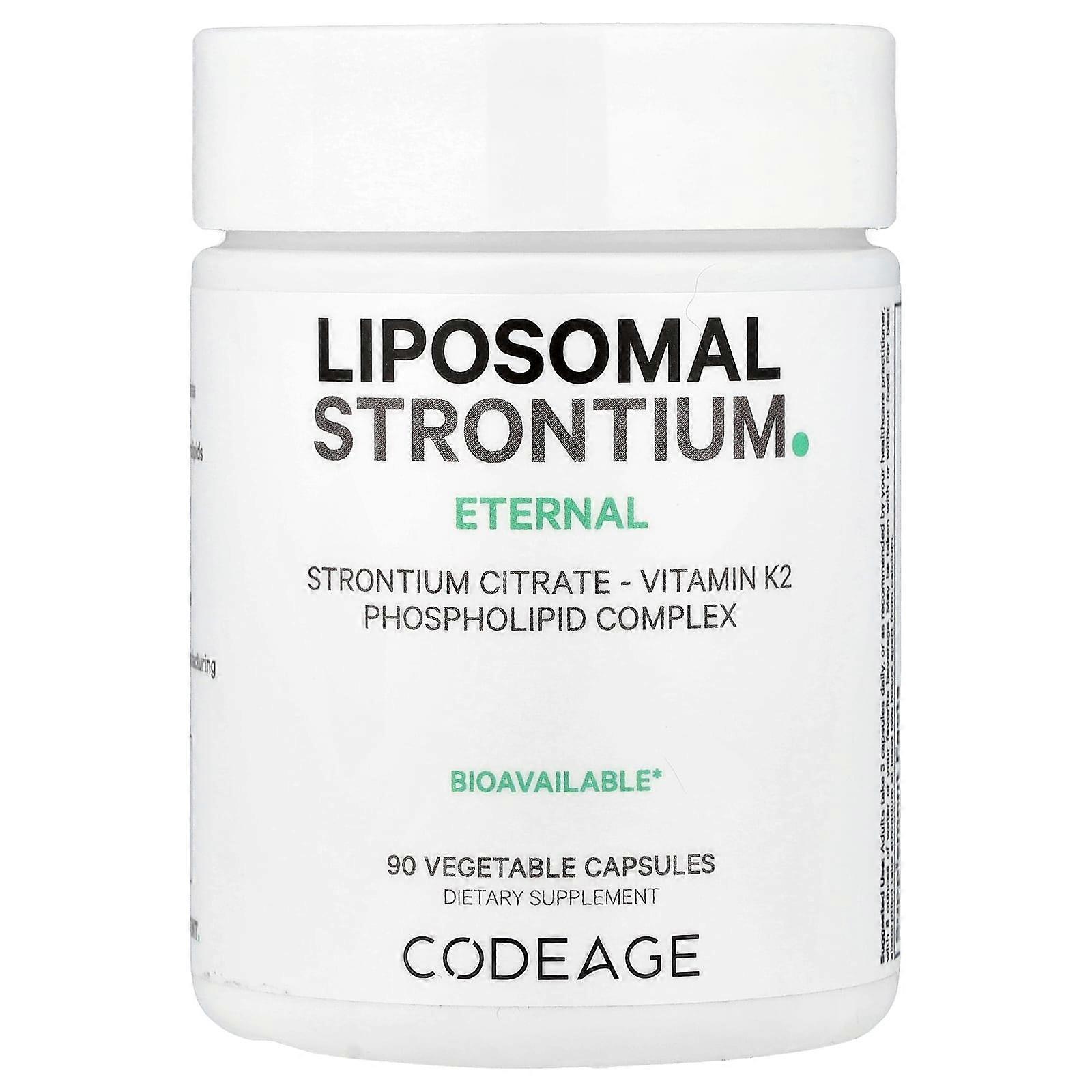 Codeage, Liposomal Strontium, 90 Vegetable Capsules