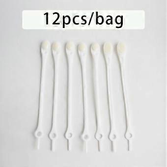 12pcs Women Men Fashion Tie Shoe Laces Silicone Shoe Laces Unisex Solid Color Elastic for Sneakers