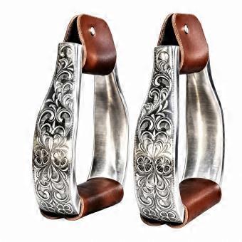 Western Riding Stirrup Stylish Hand Engraved Western Stirrups Lightweight