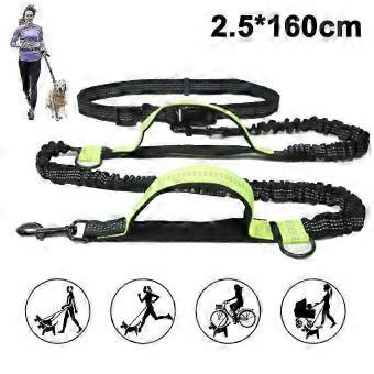 Adjustable Hands-Free Leash with Reflective Safety