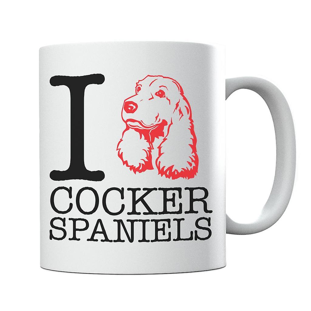 I Heart Cocker Spaniels Mug