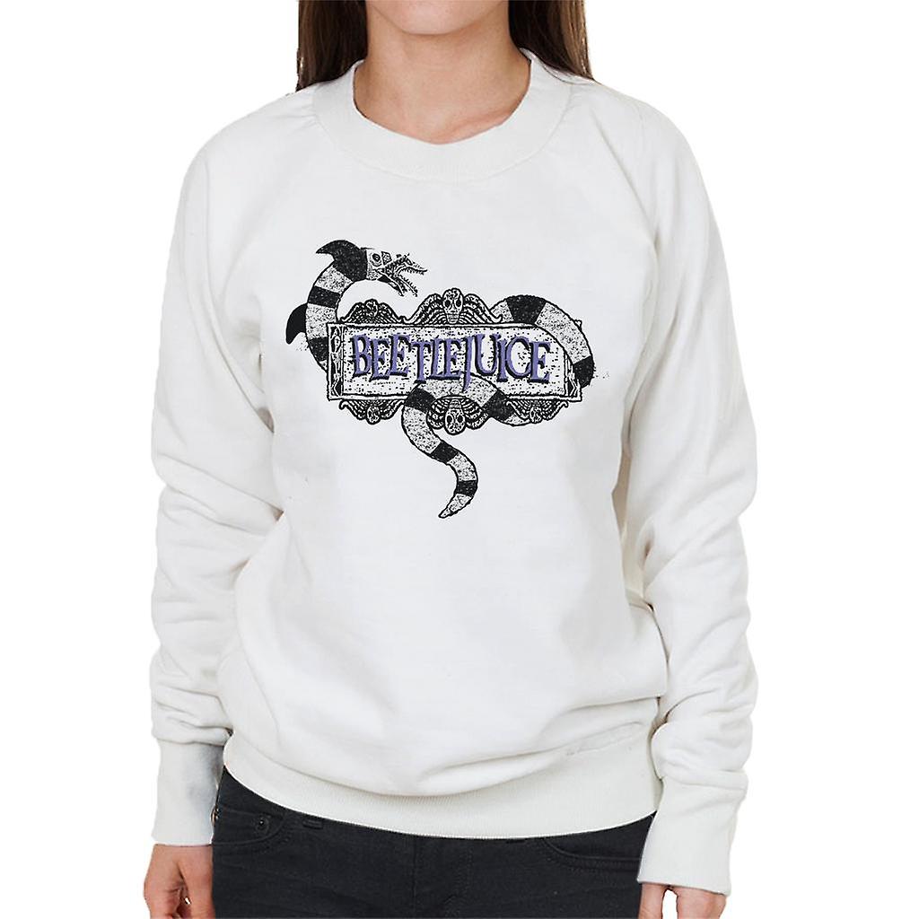 Beetlejuice Sandworm Logo Women's Sweatshirt
