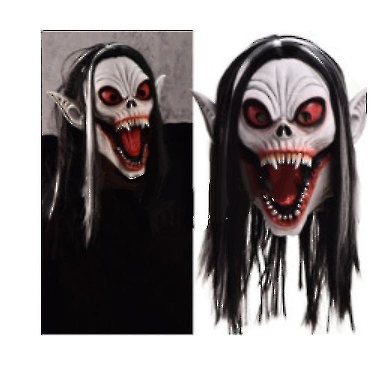 Halloween Full Face Masks Cosplay Latex Masks Masquerade Skull Scary Ghost Face Mask Headgear Party Props