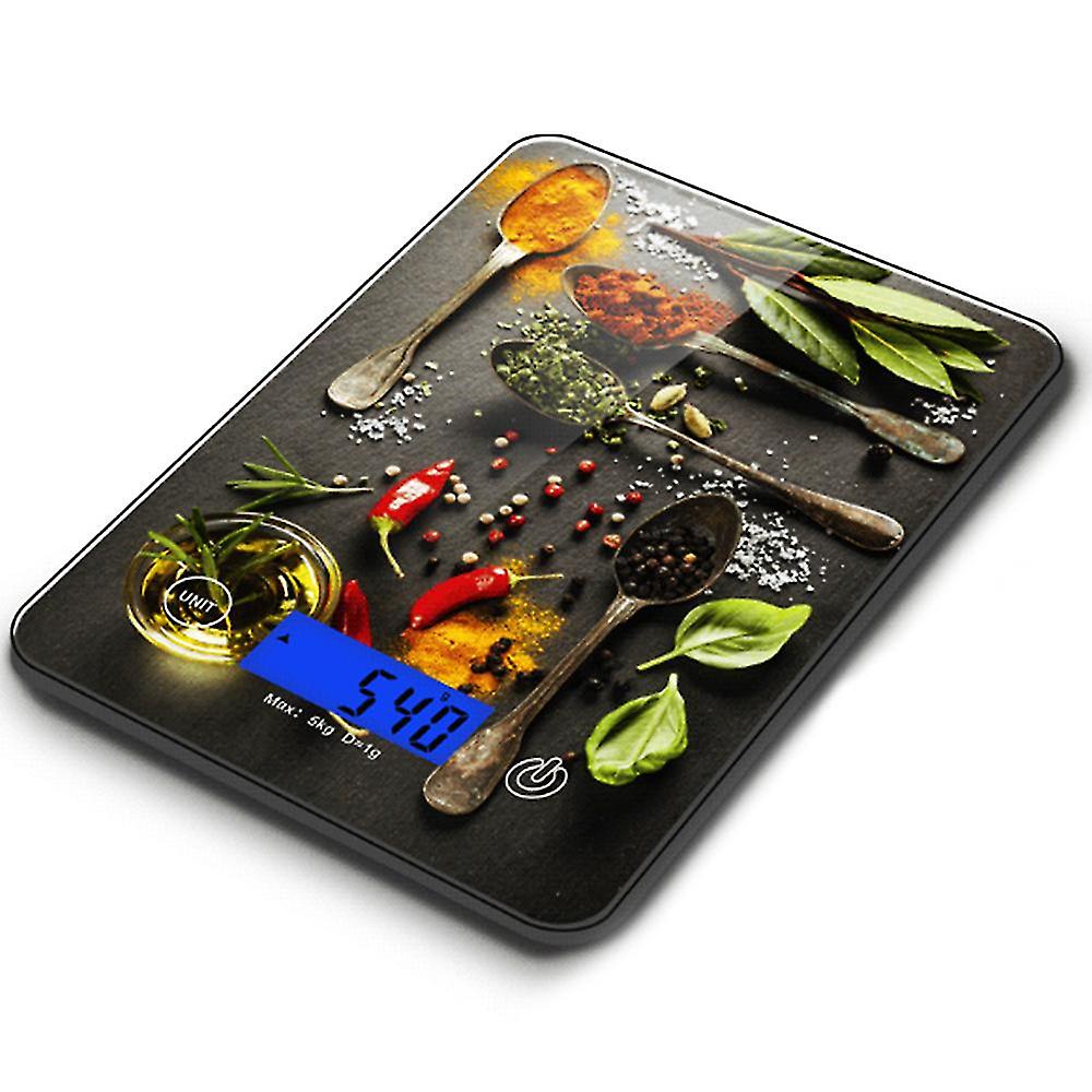 Digital Kitchen Scales Weight Up To 5 Kg With Touch Function Black