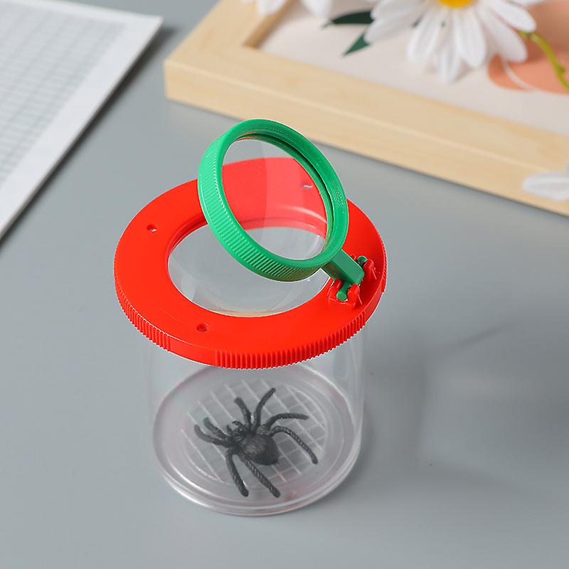 Skylety – Lot De 2 Boîtes à Insectes Avec Loupe – Double Lentille 3x/6x – Pot D’Observation Pour Enfants – Exploration Nature