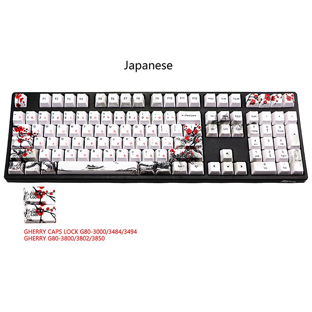 PBT Custom Double-shot Keycap OEM Profile GH60 GK61 GK64 Layout 108 Keys