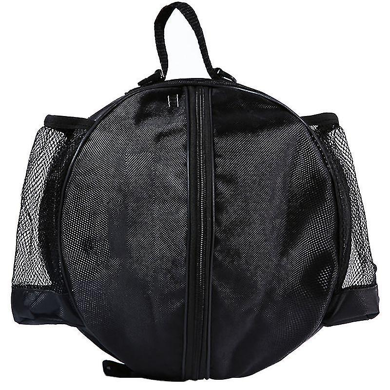 BLACK Multi function Mesh Ball Bager Hold Soccer Basketball Carry Net Equipment Pack
