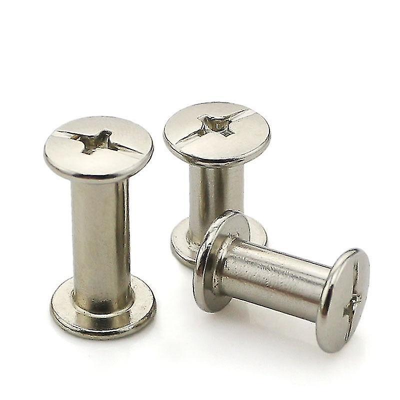 15Mm M5 Electroplating Nickel Bench Screws Books Nuts Rivets Photo Albums Docking