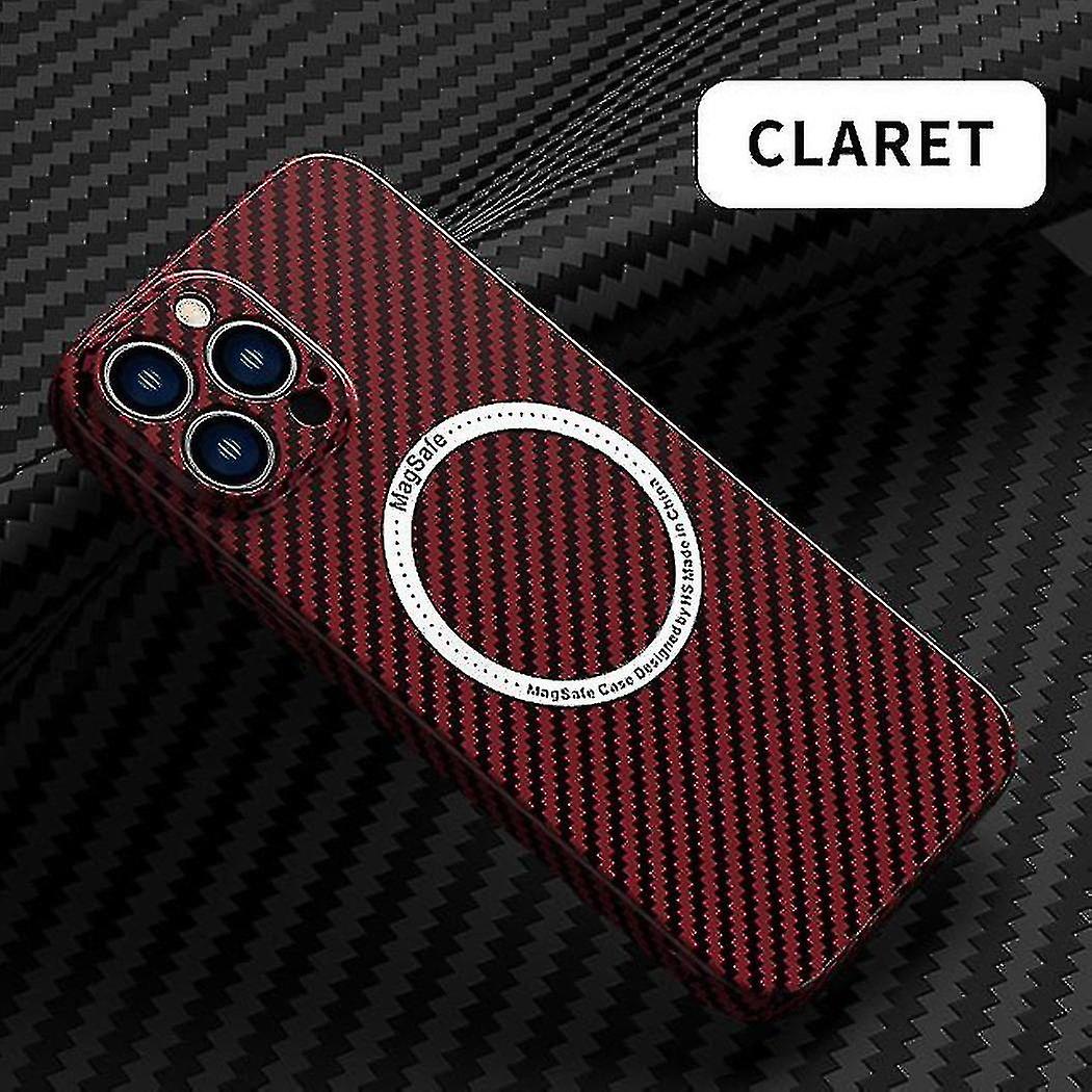 Carbon Fiber Magsafe Magnetic Wireless Charging Case For Iphone 13 12 11 Pro Max