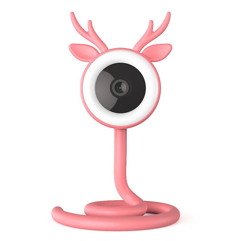 Baby Care Voice Intercom Night Vision Alarm Caméra IP, caméra vidéo, caméra pour enfants rose