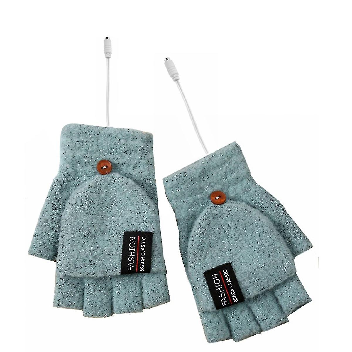 Usb Electric Heated Gloves Double-sided Heating Gloves Rechargeable Waterproof Adjustable Temperatu