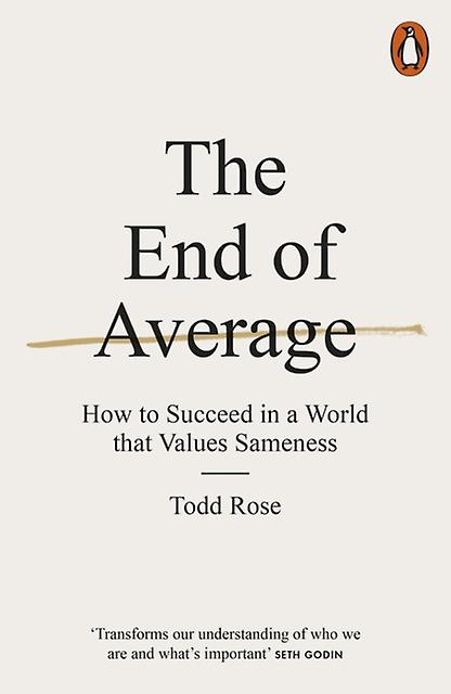 The End Of Average by Todd Rose Paperback Book