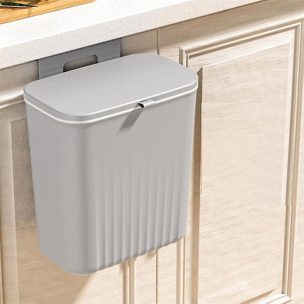 Kitchen Trash Can Household Cabinet Grey
