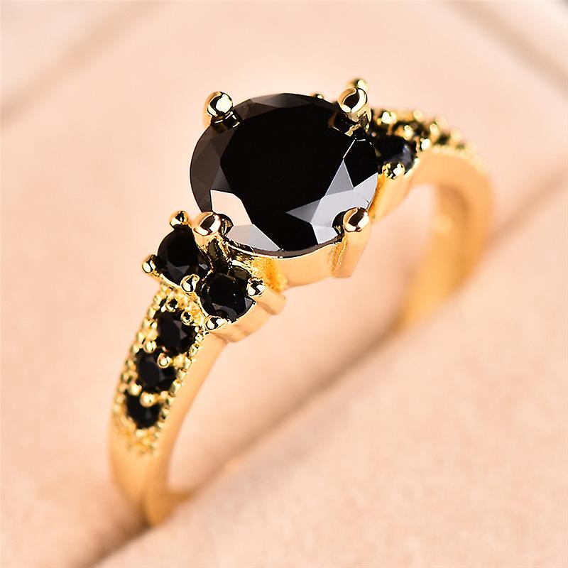 Stunning Boho Ring With Purple And Pink Zircon - 18k Gold Plated Wedding Engagement And Party Ring
