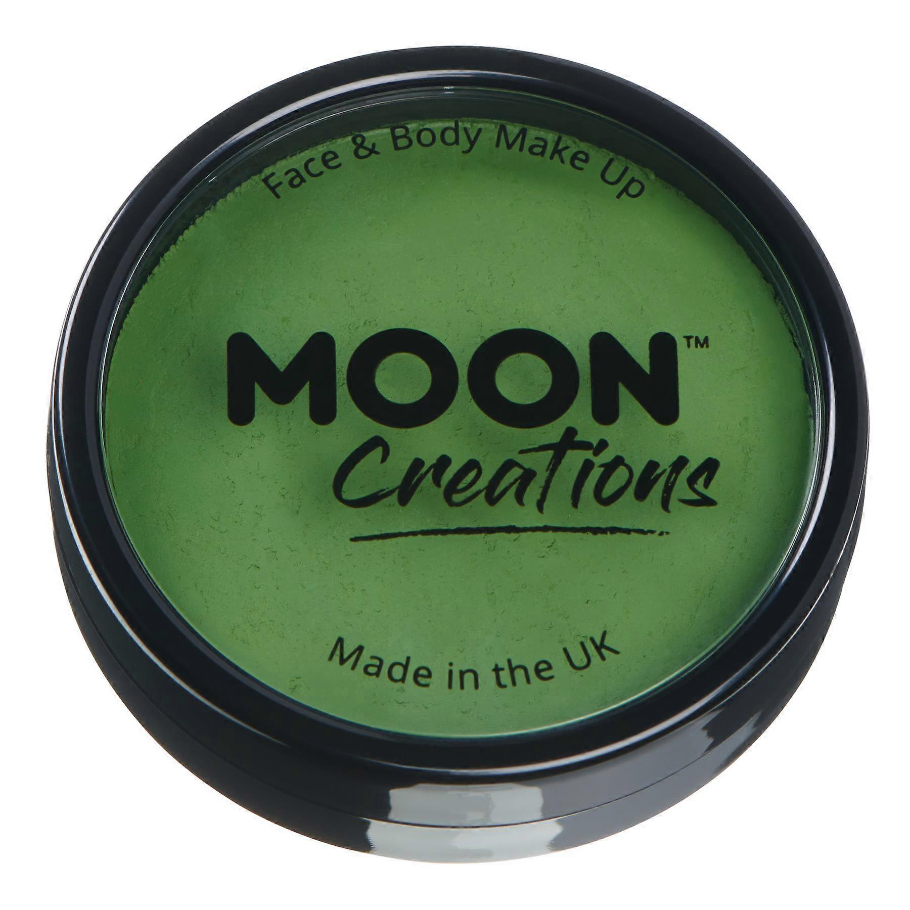 Moon Creations - Pro Face Paint Cake Pots - Grass Green