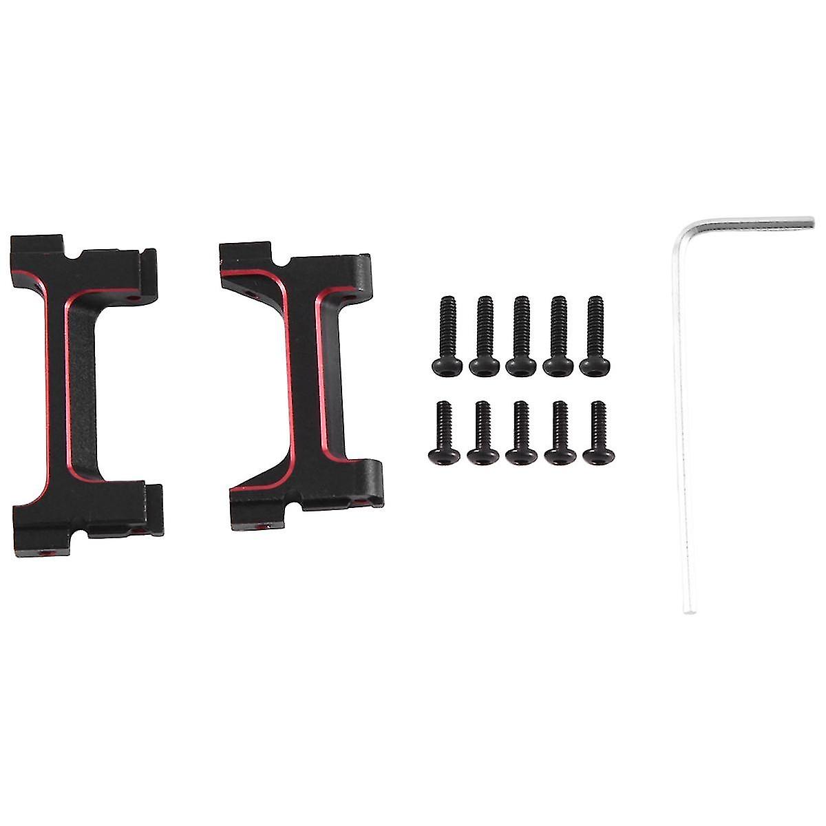 Brass Black Coating Front Rear Bumper Servo Mounts Bumper Protective Stand For 1/18 Trx4m Rc Crawle
