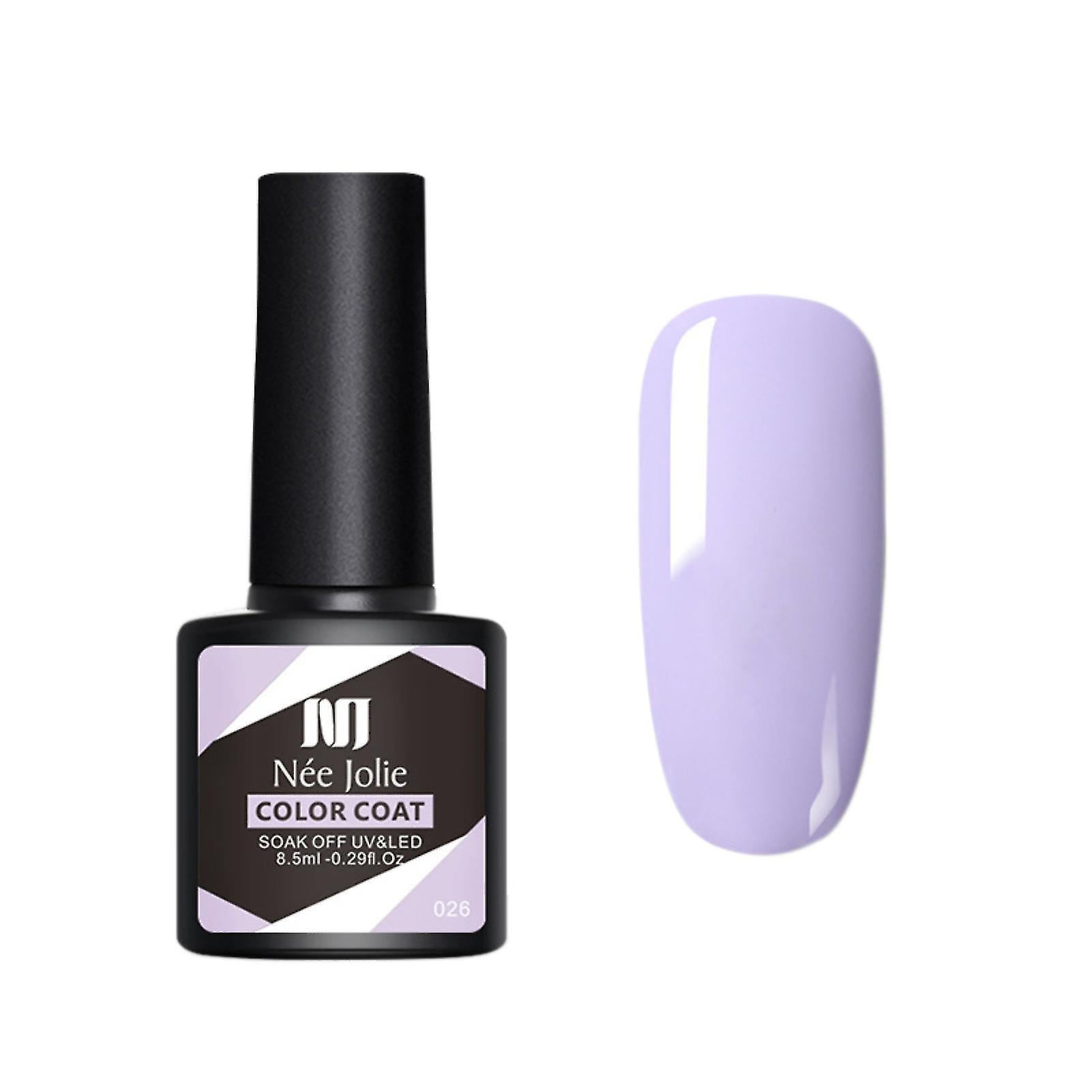 8.5ml Nail Polish Quick Drying High Pigmented Solid Color Semi Permanent Soak Off Glitter Classic Varnish Lacquer For Female