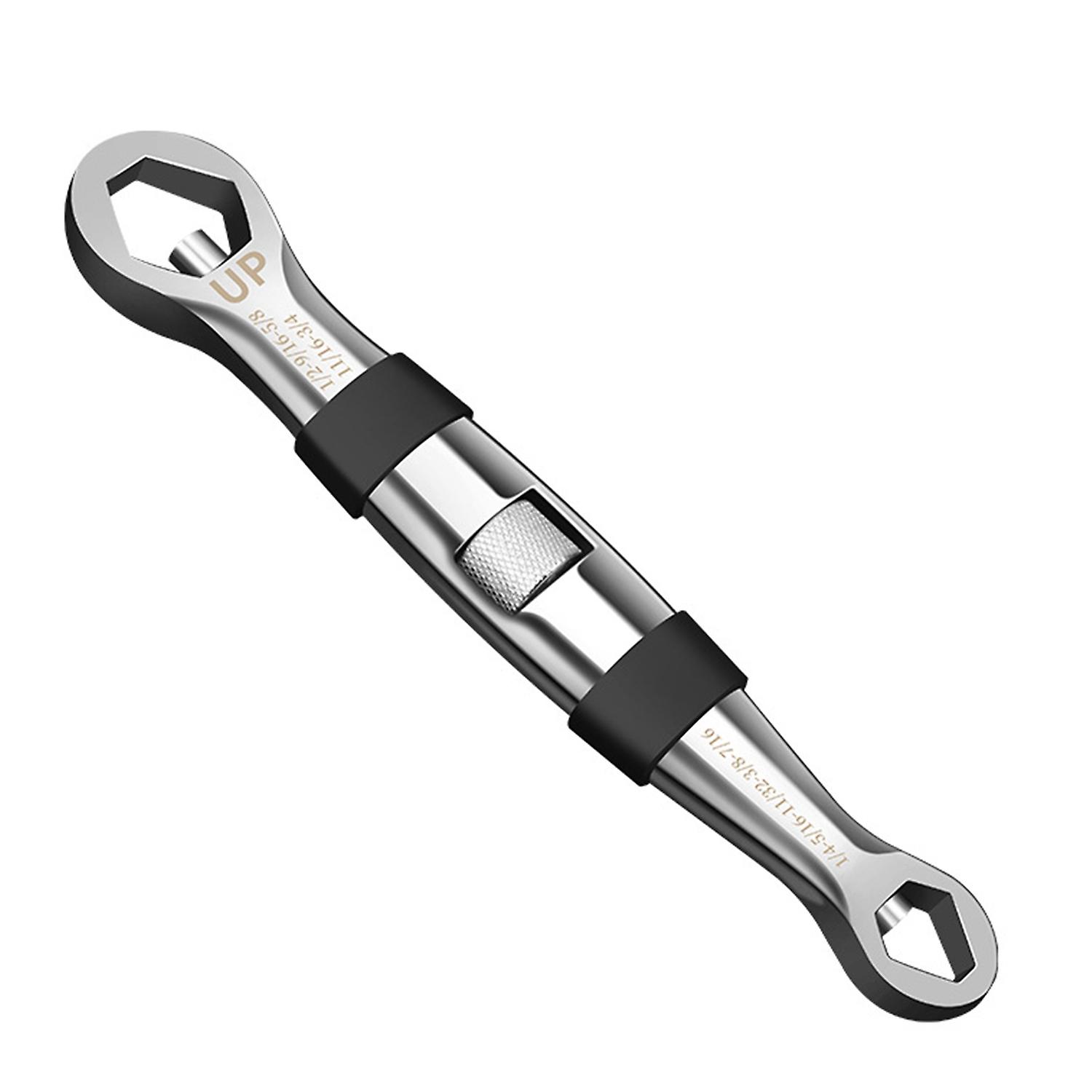 Universal Adjustable Spanner High Hardness Multifunctional Effortless Double-end Wrench for Repair
