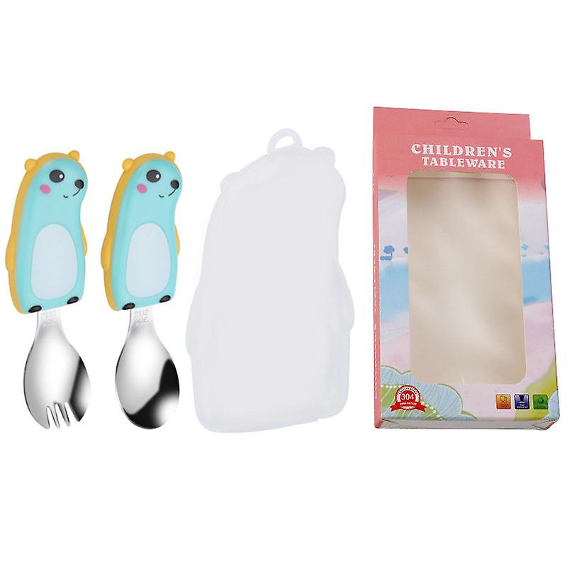 Set Cartoon Baby Spork Infant Creative Solid Food Tools Feeding Tableware