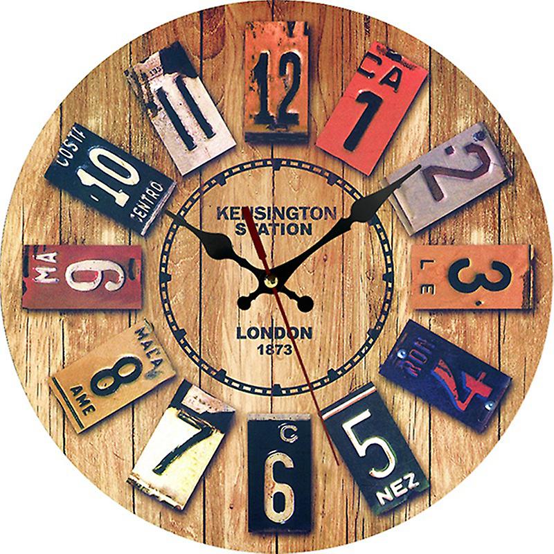 Wood Wall Clock, 12'' Wall Clock, Vintage Clock, Modern Design Wall Clock, 30cm