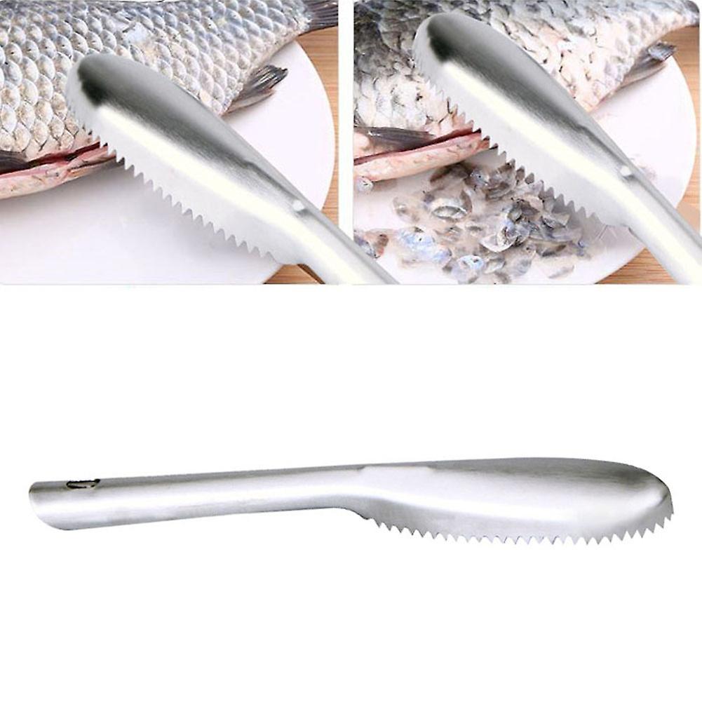 ZHOUBA Stainless Steel Fish Scale Remove Scraping Fast Cleaning Peeler Scraper Tool
