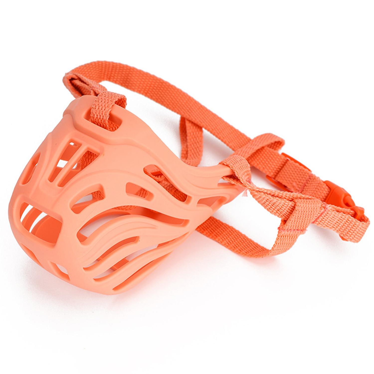 Silicone Dog Muzzle with Adjustable Strap Wear-resistant Portable Prevent Bite Pet Muzzle for