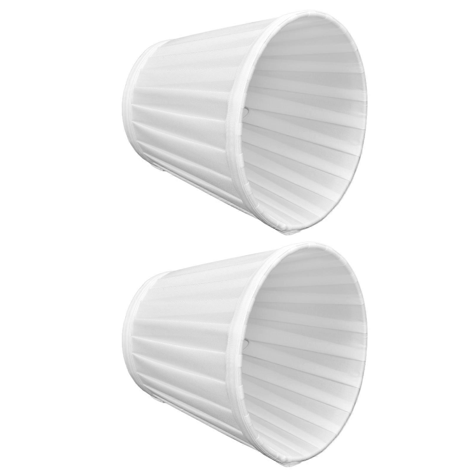 2 Pcs Double Small Lamp Shade Clip On Bulb Comfortable Material Barrel Fabric Lampshade for Table Chandelier Wall LampPX07 