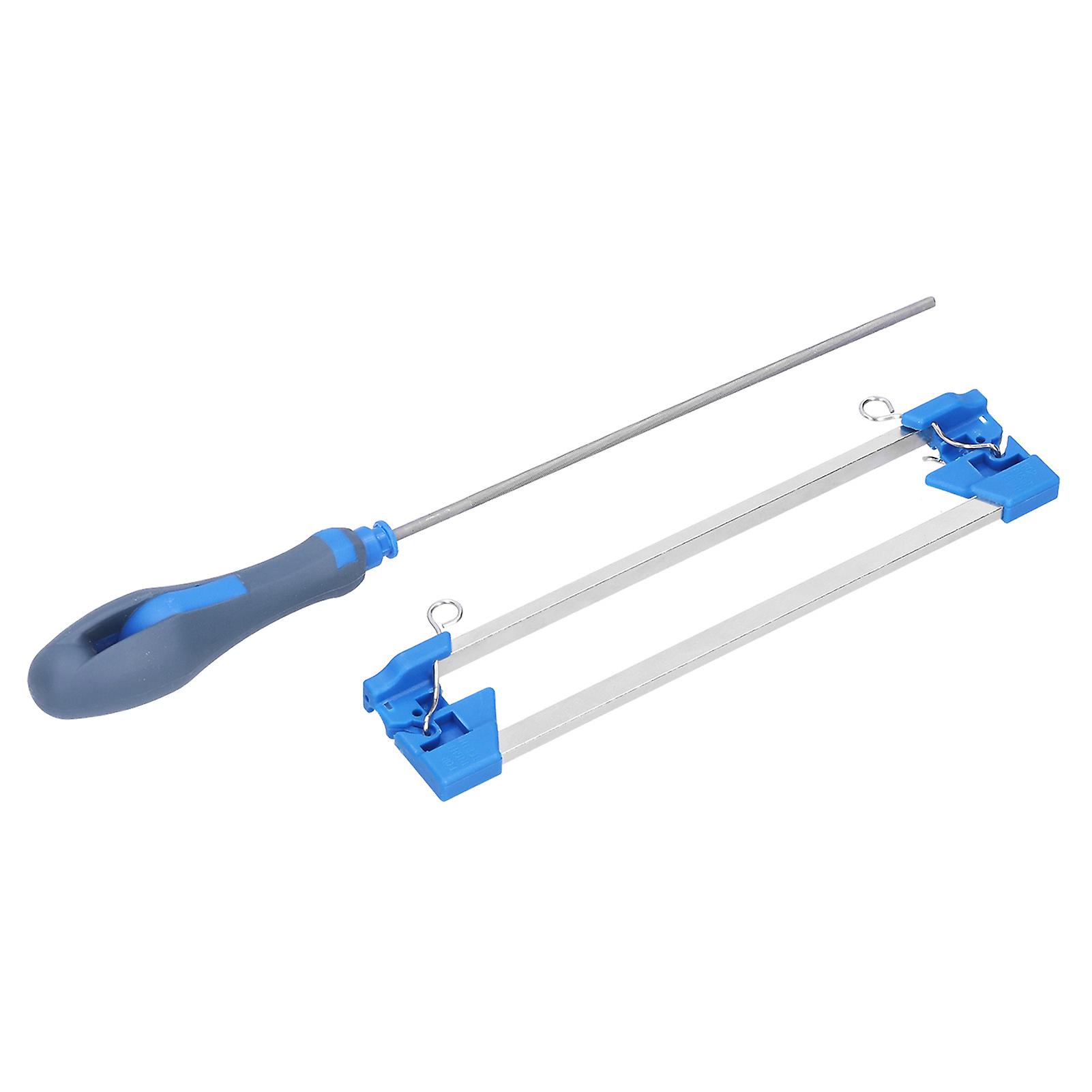 Chainsaw Chain Sharpener 2?in?1 File Steel Grinder Tool for 13/64in 7/35in 3/16in