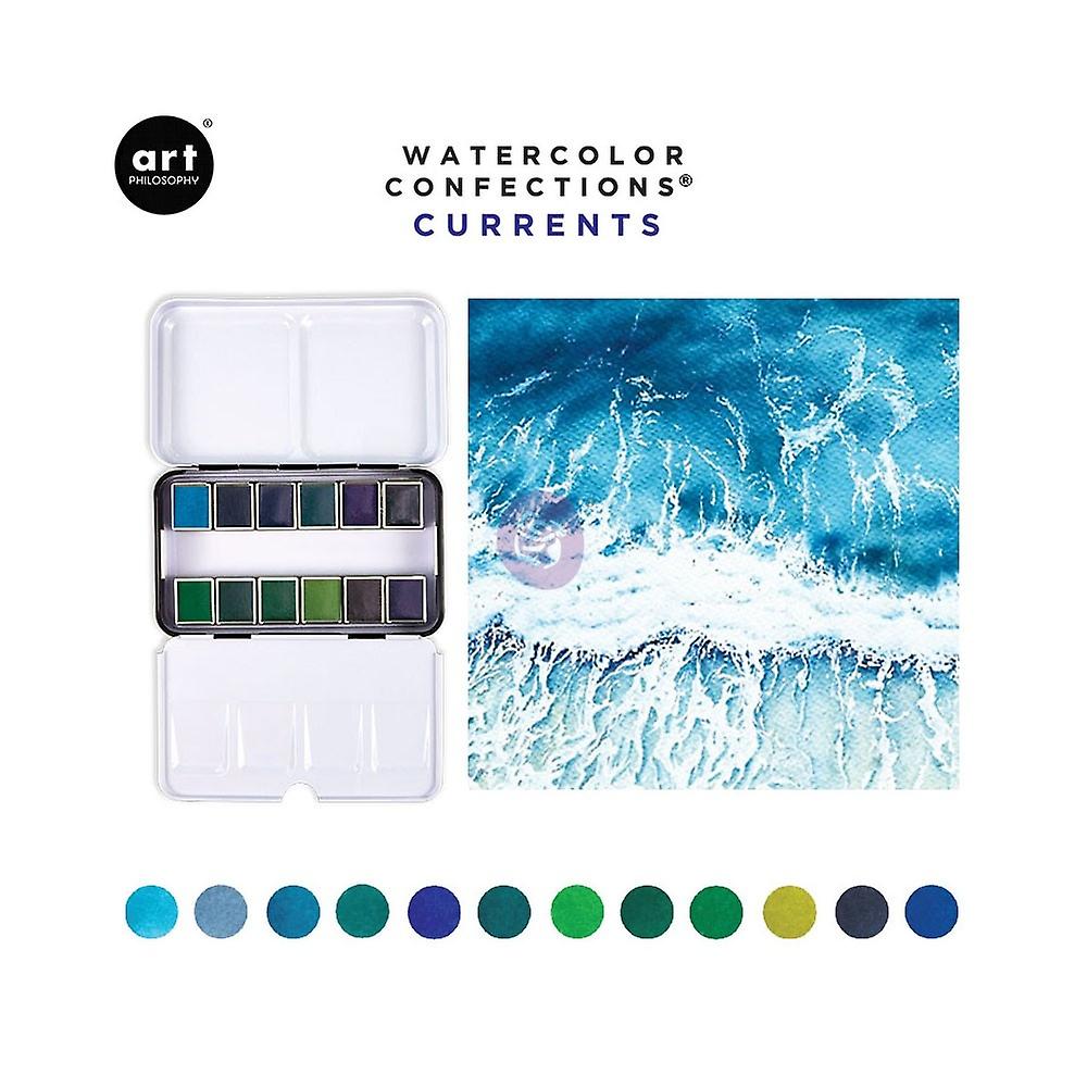 Prima Watercolor Confections Watercolor Pans 12/Pkg - Currents | Fruugo Uk