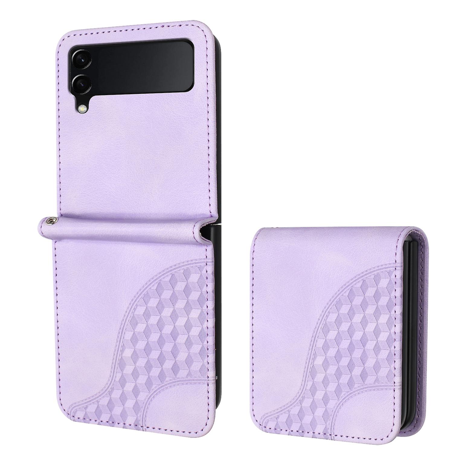 Elephant Embossed PU Case For Samsung Galaxy Z Flip4 5G