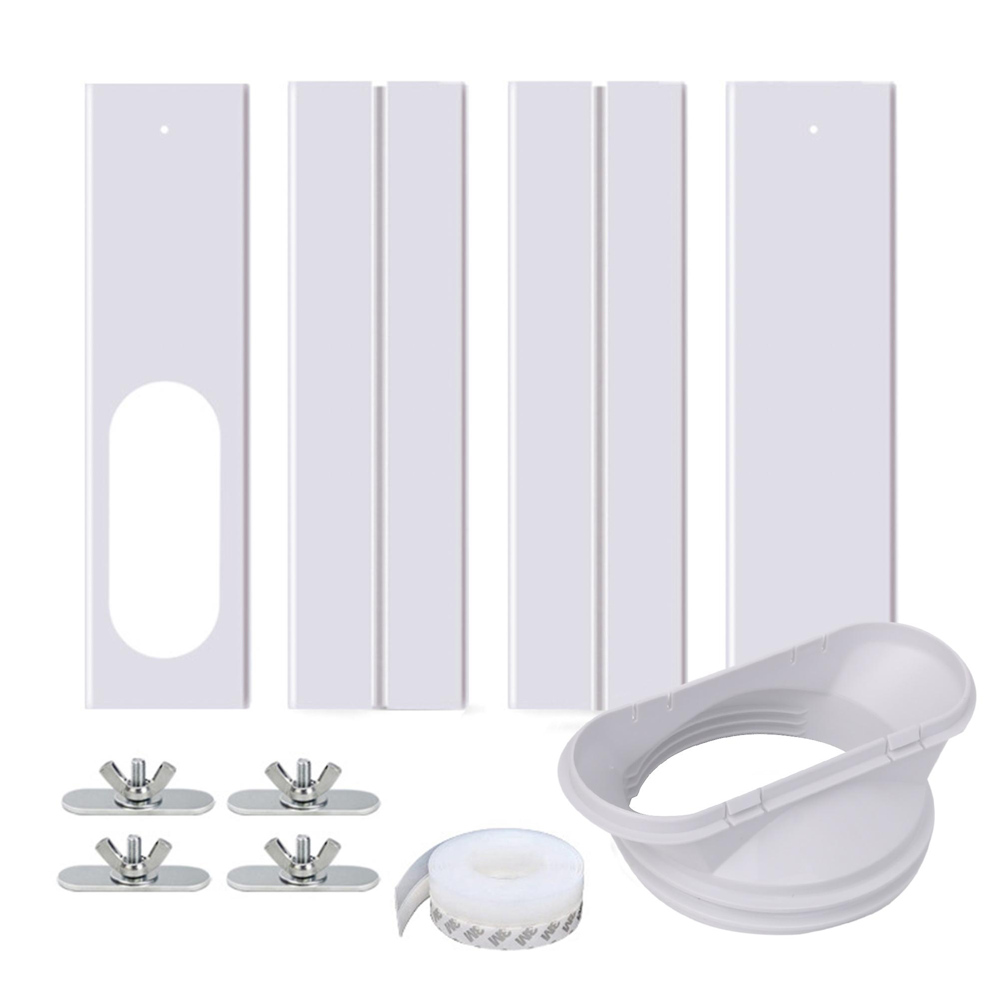 Window Slide Kit Plate & Screw & Adaptor for Air Conditioner 25.6Inch-61Inch