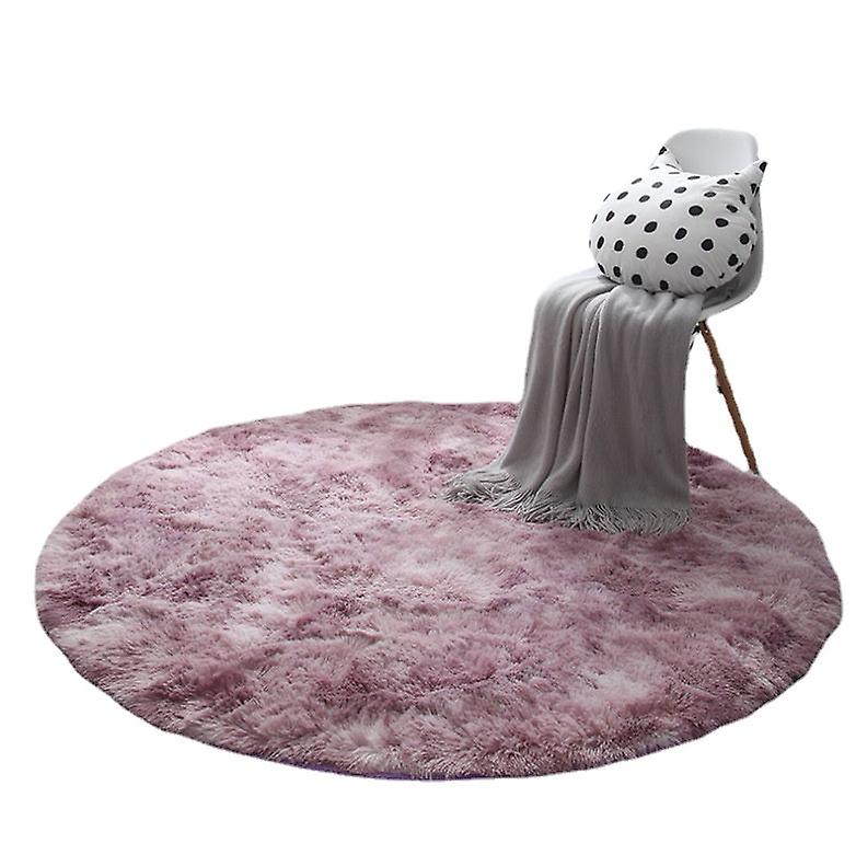 Bath Mat Non Slip Absorbent Shower Bathroom Rug Carpet Round Long Hair