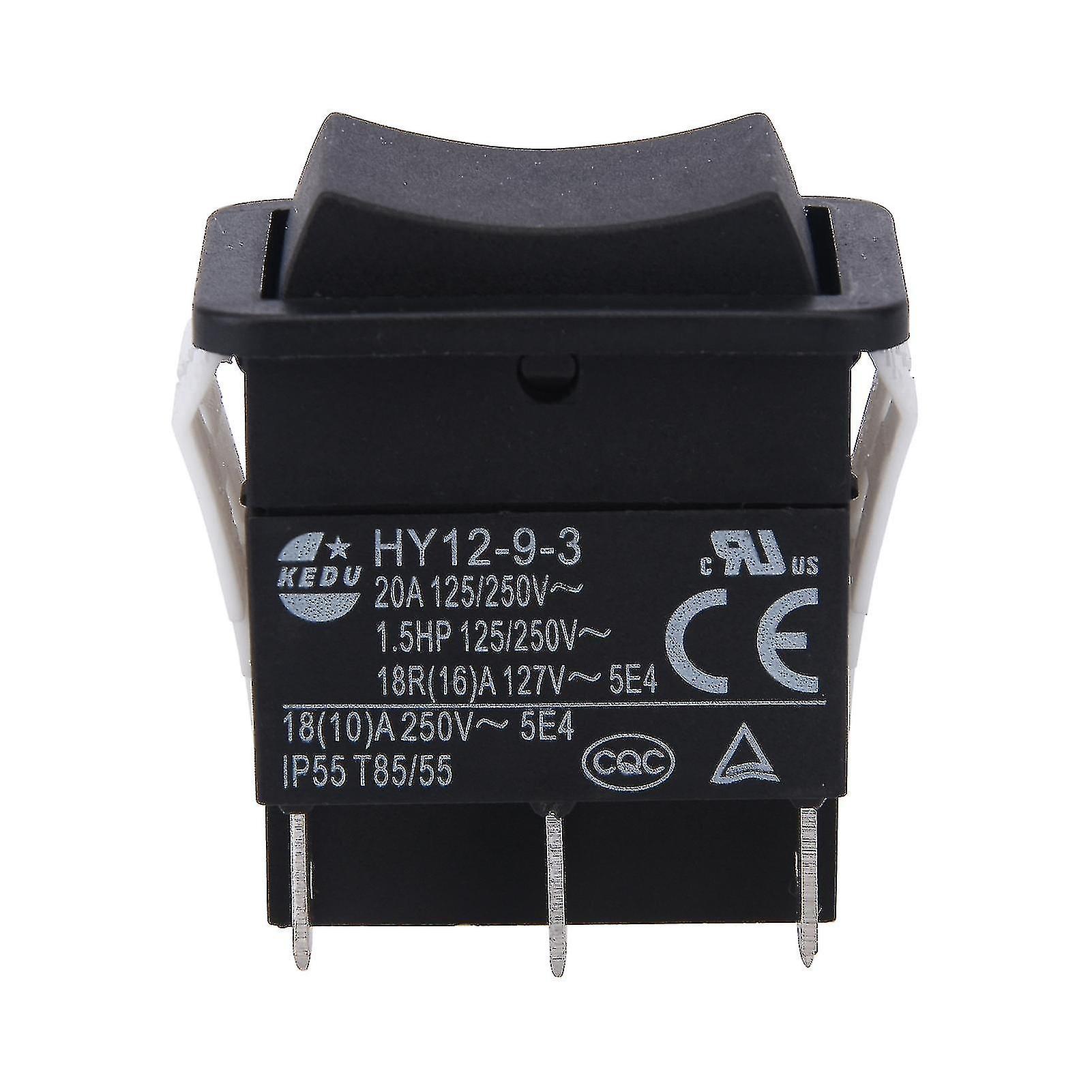 Hy12-9-3 Interrupteur à bascule Safe Arc Industrial Single Pole Easy Install Push Button