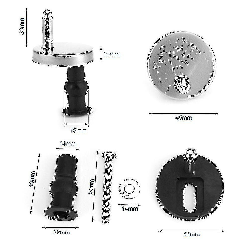 Top Fix Wc Toilet Seat Hinge Fittings Quick Release Hinges Screw Kits