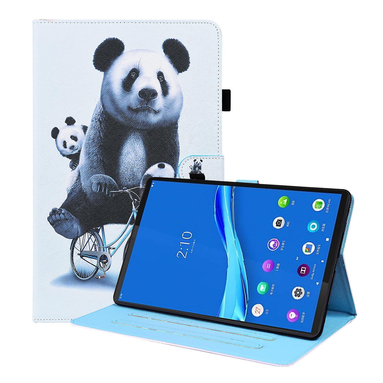 For Lenovo Tab M10 Plus X606F with Pencil Holder Auto Sleep/Wake Function PU Leather Smart Cover