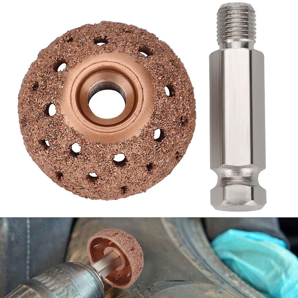 Tire Grinding Head Rasp Buffer Ball Tyre Hand Tool Buffing Wheel + Linking