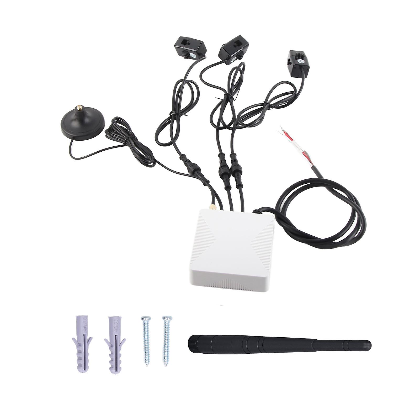 DEWIN Energy Monitor, 3 Phase WiFi Energy Meter with 3 120A Circuit Level Sensor Smart Electricity Power Monitor 100‑240V