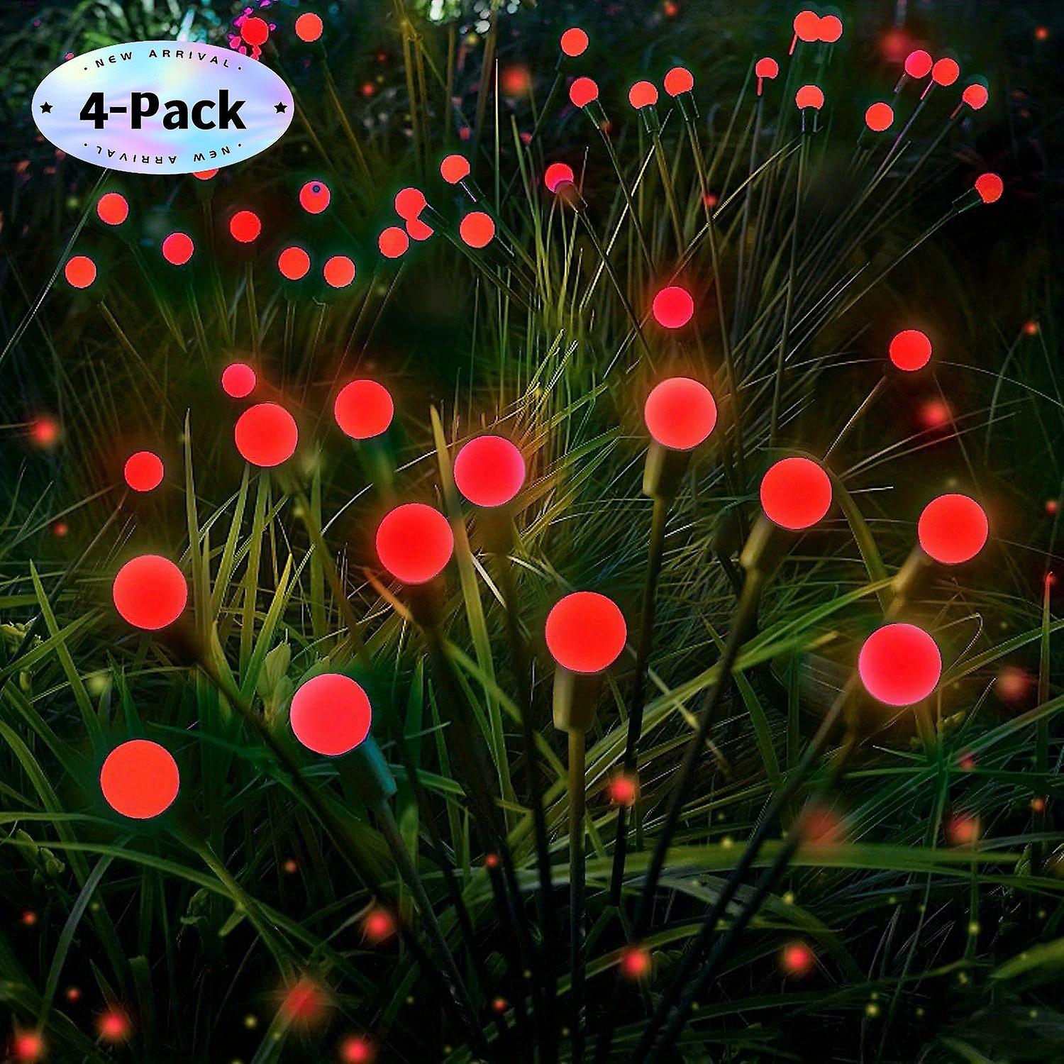 אור סולארי חיצוני Firefly מתנודד עבור חצר הגן פטיו קישוטים שביל גחלילית סולארית חיצונית 